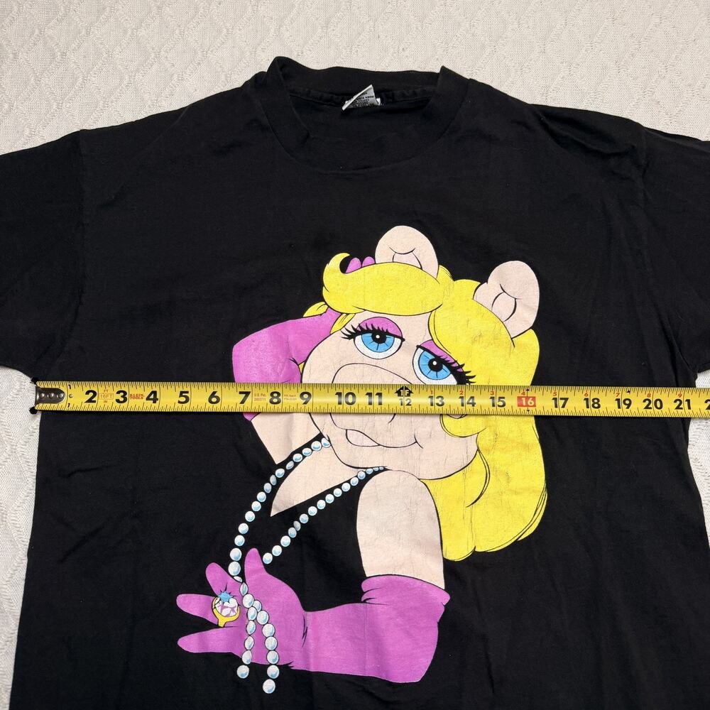 Vintage 80's HRLA Miss Piggy Muppets jim Henson CO Disney t Shirt single stitch - Picture 7 of 7